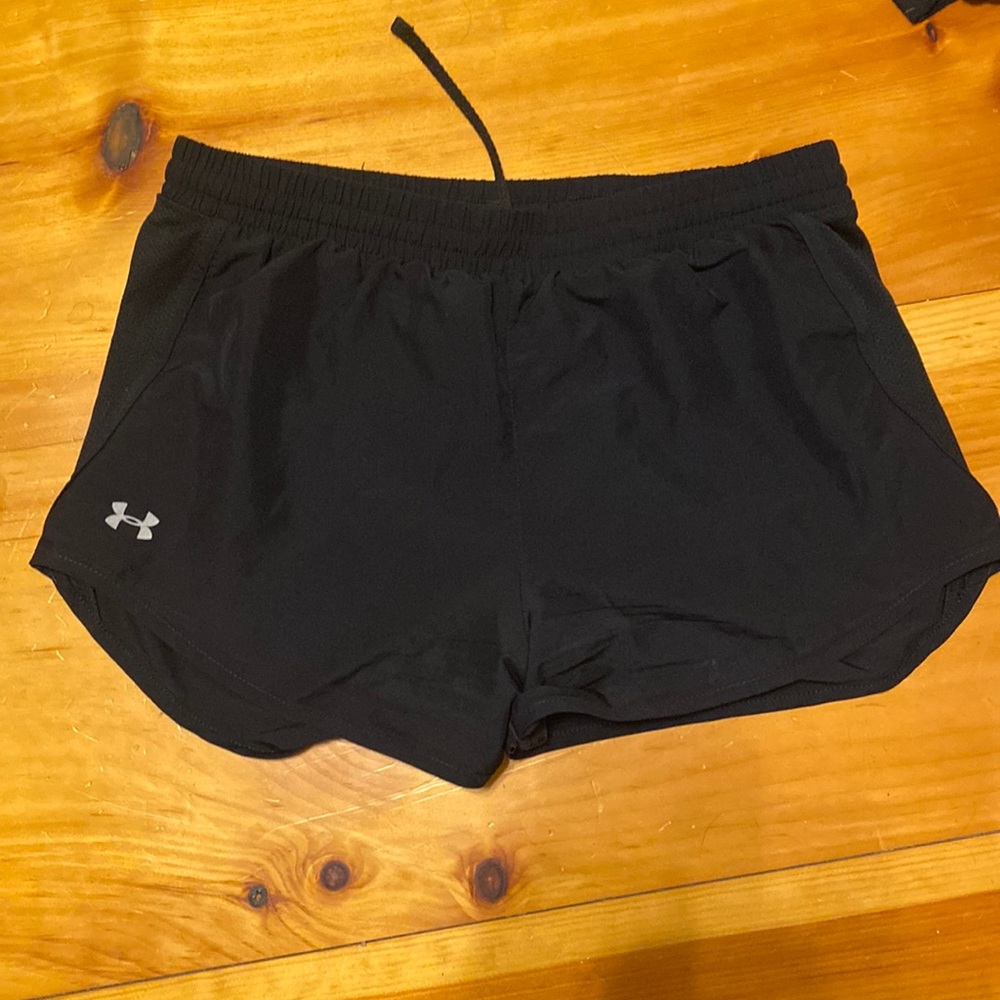 black shorts